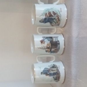 Norman Rockwell Beautiful Cups (set of 3)